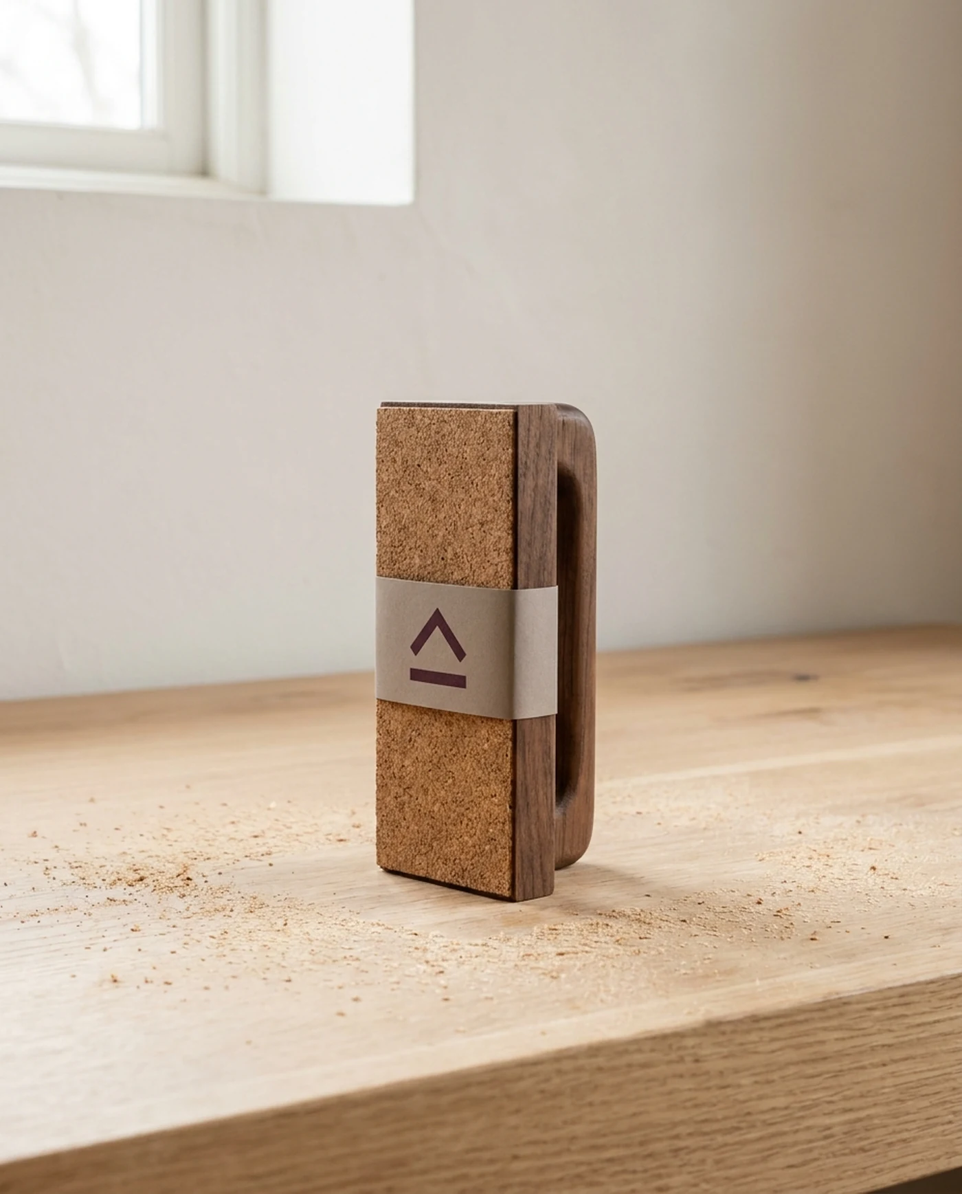Sanding Block, Cork-Faced Hardwood — product view