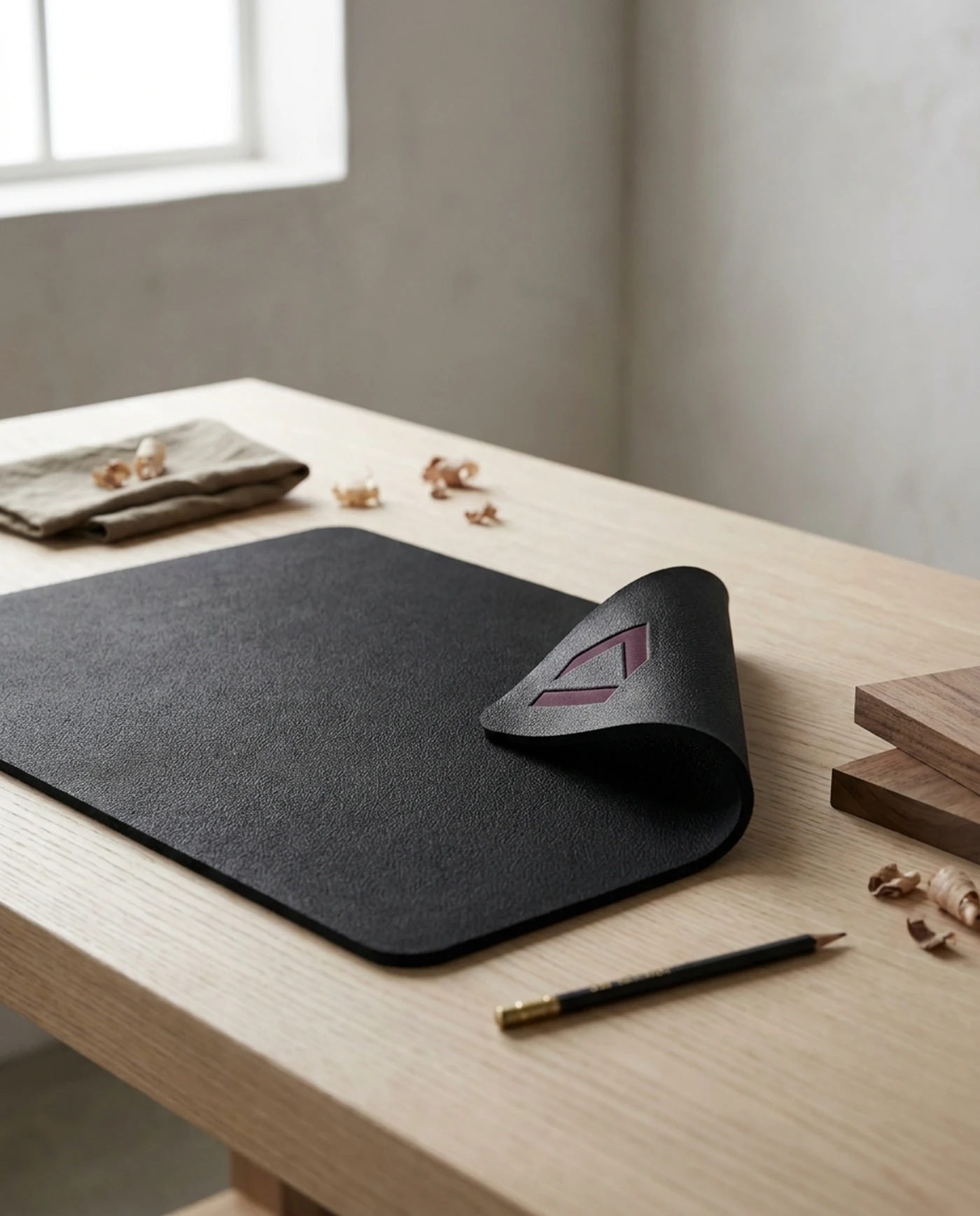 Anti-Fatigue Bench Mat, 900 x 500mm — in use on the workbench
