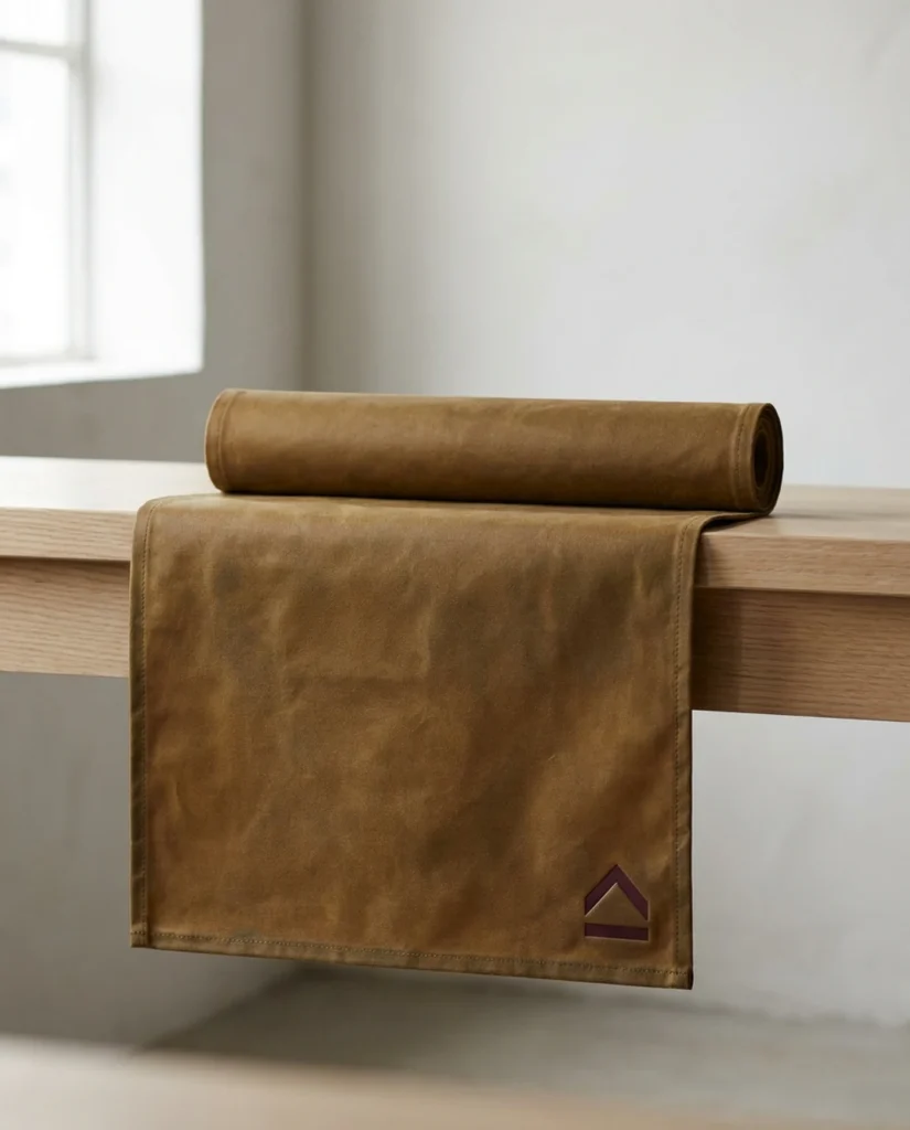 Bench Runner, Waxed Cotton 1800mm — product view
