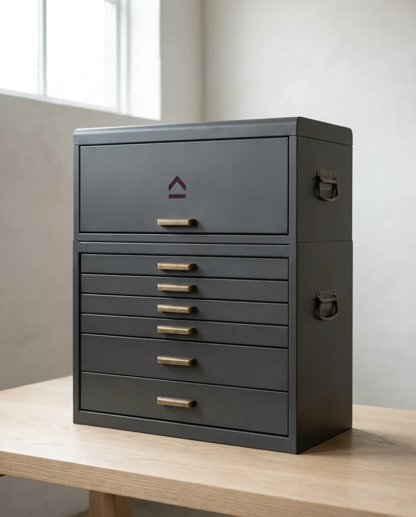 Roller Cabinet, 9-Drawer with Top Chest — product view
