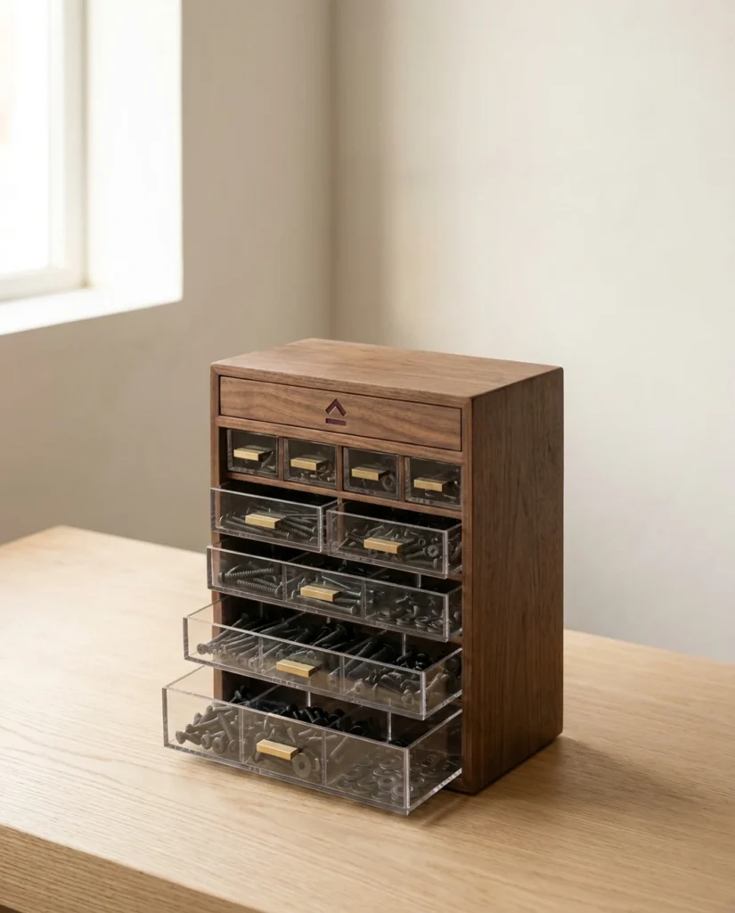 Fastener Assortment, 1,200-Piece Cabinet — product view