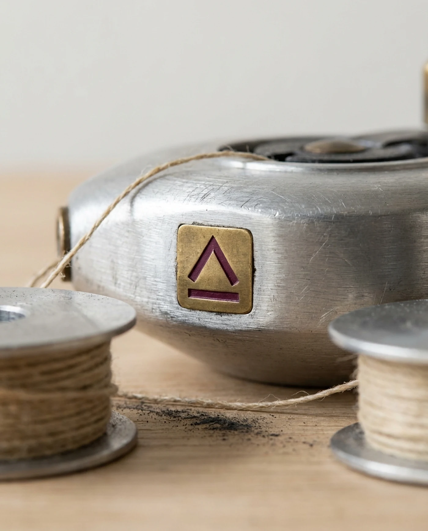 Chalk Reel & Line Set — material and maker's mark detail