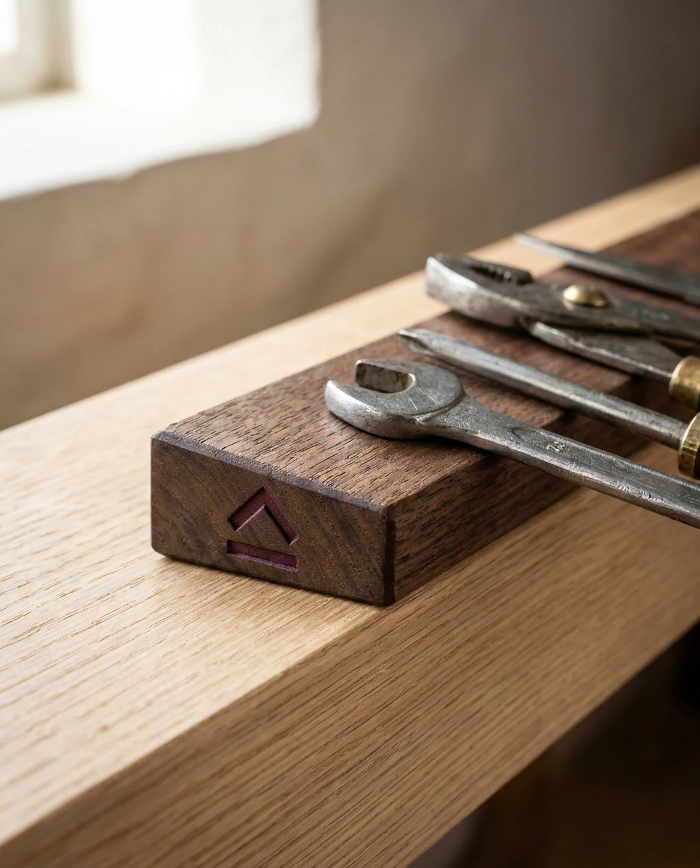 Magnetic Tool Bar, 450mm โ material and maker's mark detail