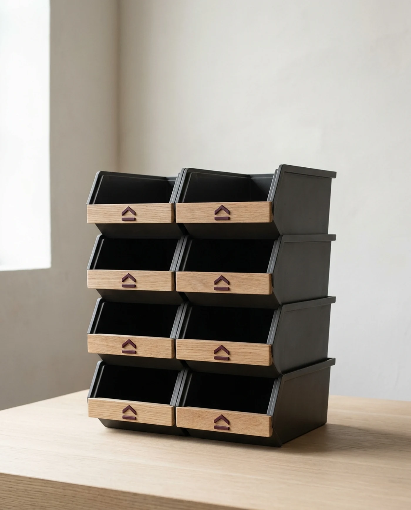 Stackable Shop Bins, Set of 8 โ product view